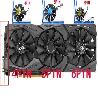 适用华硕RX580/480 GTX1080Ti/1080/1070Ti/1070/1060 STRIX风扇