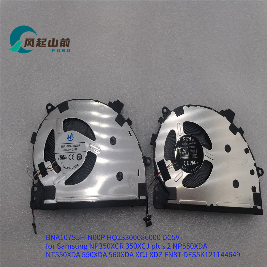 适用三星NP350XCR 350XCJ plus 2 NP550XDA NT550XDA 560XDA 风扇