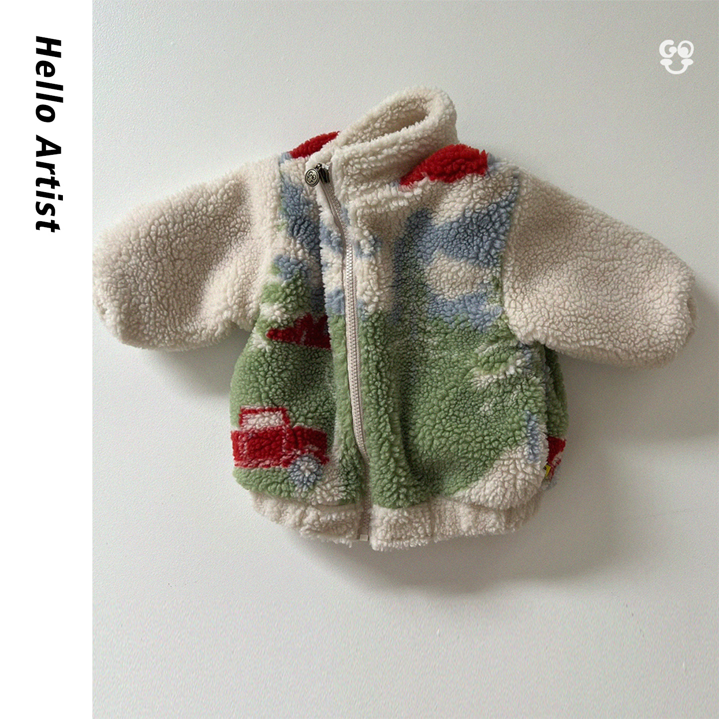 儿童可爱羊羔毛保暖夹克大童