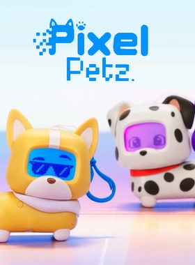 MGA Pixel Petz像素萌宠斑点狗柯基数字电子宠物狗互动游戏机玩具