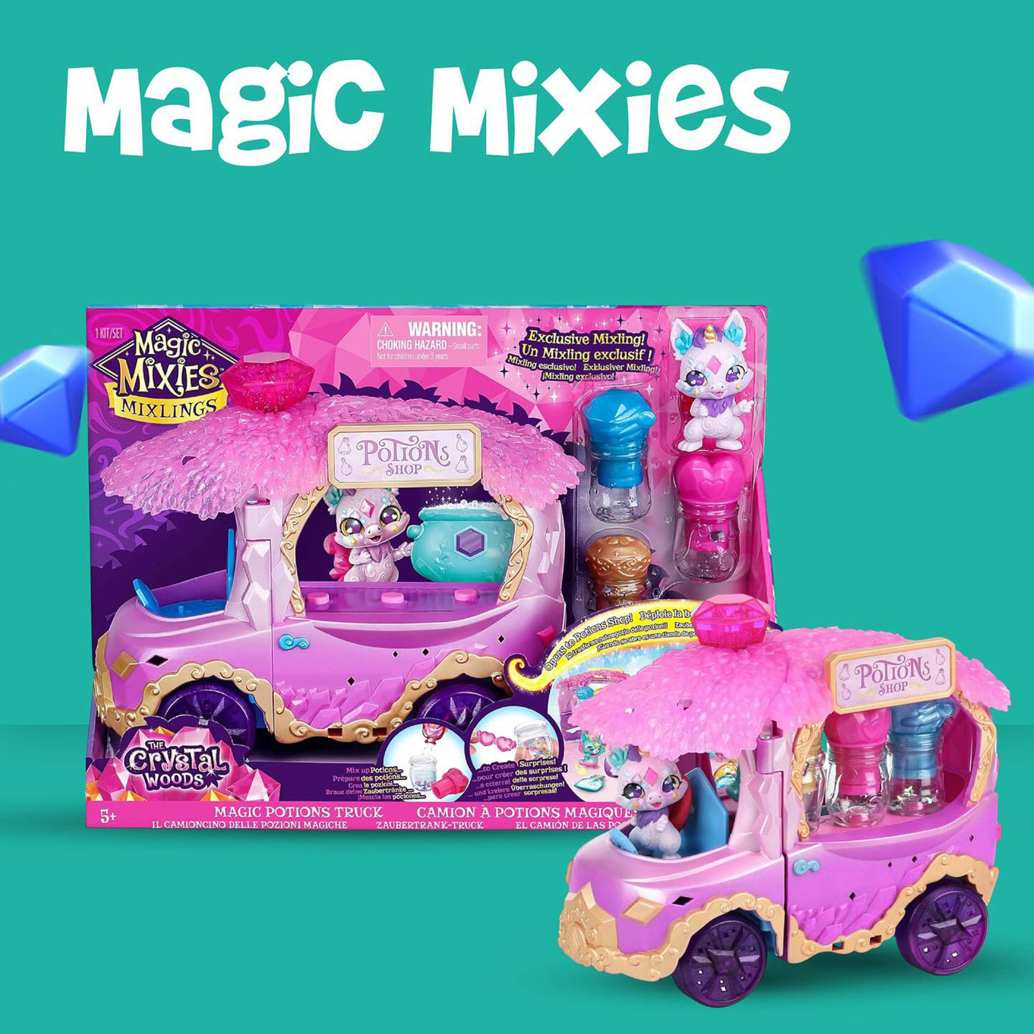 新款Magic Mixies神奇魔法药水店卡车玩具套装儿童生日礼物玩具