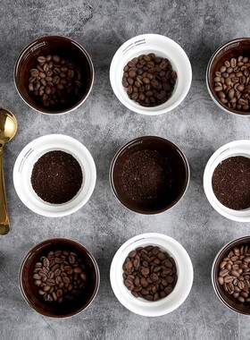 加厚陶瓷咖啡豆SCAA专业比赛杯测碗cuppingcup咖啡品评测碗200ml