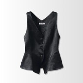 背心2026夏季 马甲女衬衫 轻薄舒适坎肩外穿马夹 2醋酸缎面无袖 1507