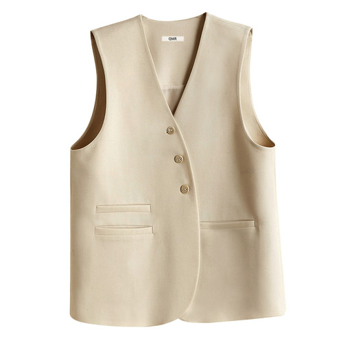 无袖坎肩西装叠穿背心网红马夹