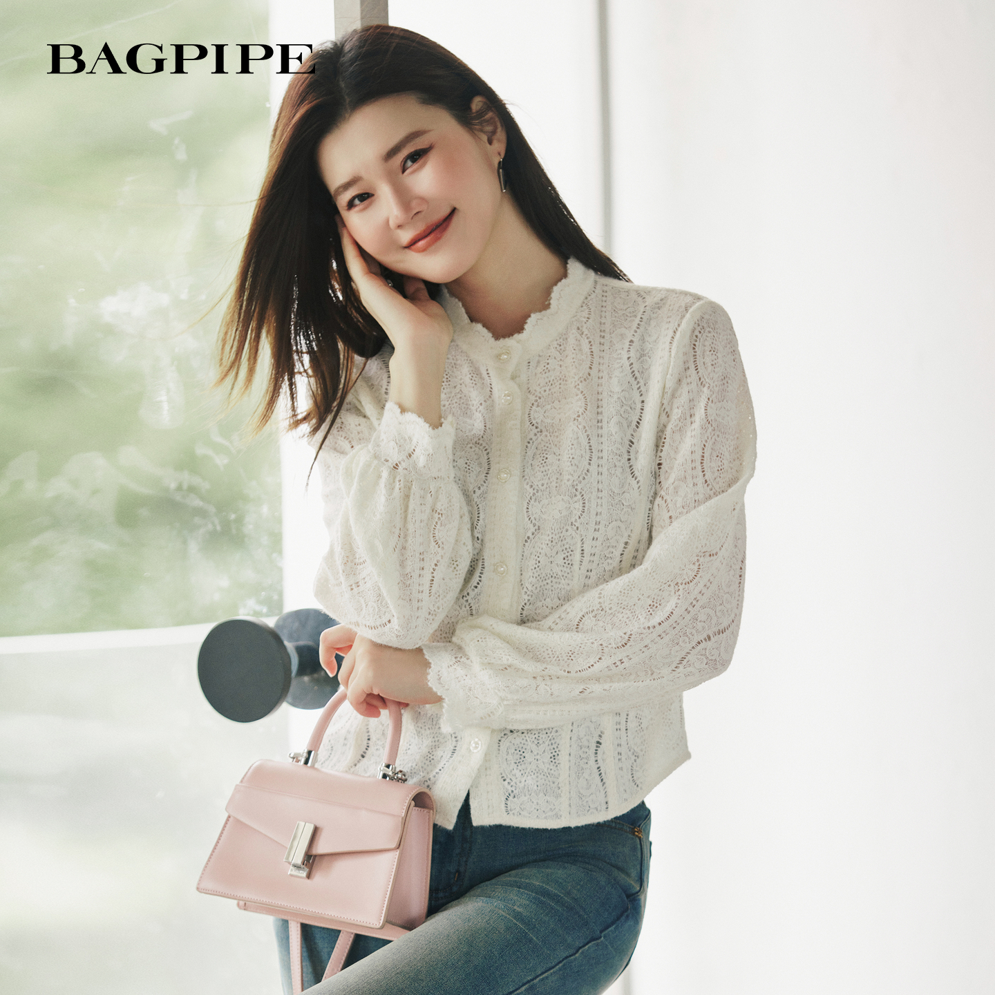 风笛2025冬季新款蕾丝宫廷风长袖打底上衣内搭叠穿气质法式上衣女