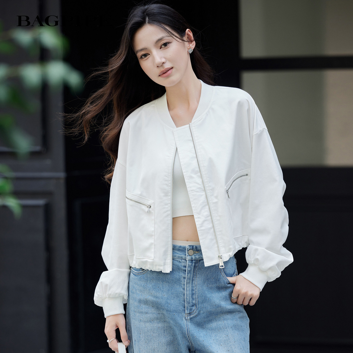 风笛2026春季新款美式棒球服外套女时髦宽松休闲短款夹克外套女