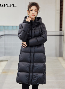 风笛2024新款90羽绒服中长款