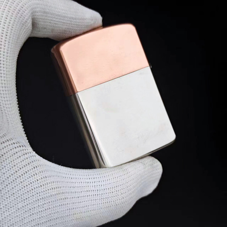 佐罗二代标加厚盔甲铜材质双色拼接煤油打火机送二代内胆