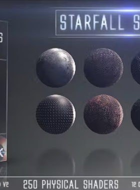 3.7GB,E3D星陨着材质支持Maya、3DMax、Keyshot、Unity、C4D等