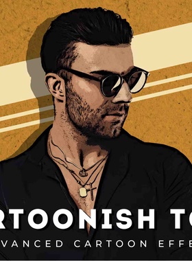 PS插件-Cartoonish - 高级卡通工具 好评赠送Pixel Cube Plugin