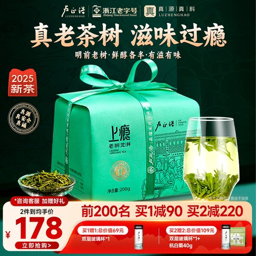 卢正浩明前群体种老茶树龙井茶