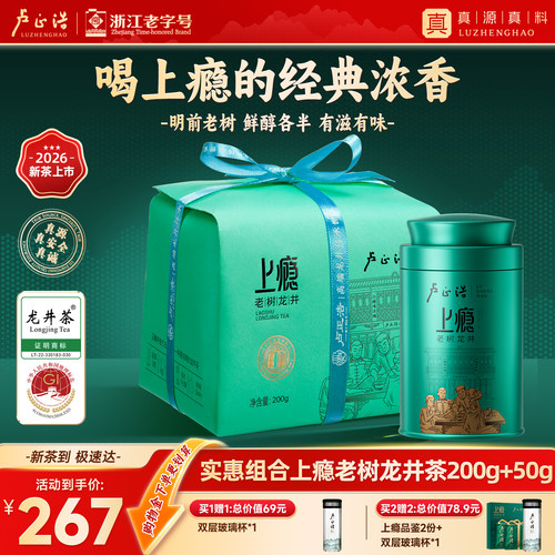 卢正浩明前群体种老茶树龙井茶