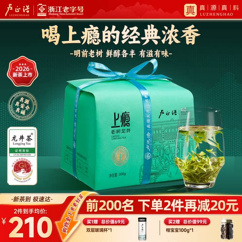 卢正浩明前群体种老茶树龙井茶