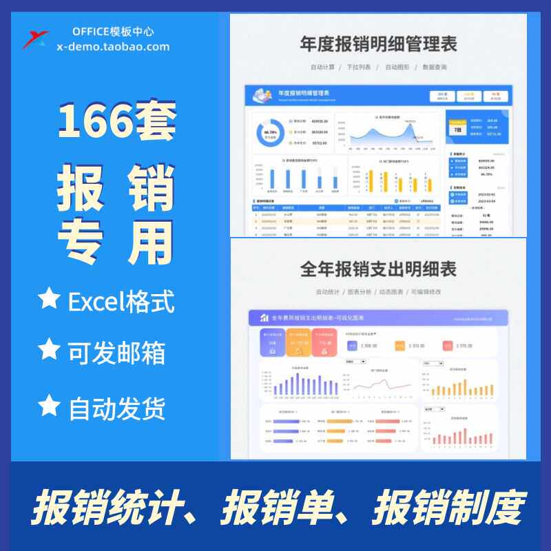 差旅费报销单明细表费用报销统计分析管理系统Excel表格台账制度