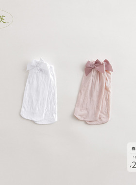 【2双装】马克珍妮法式优雅 女童凉爽透气短袜 宝宝袜子230603