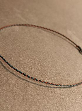 八月店主乱编手绳手工编织纯18k古法金南瓜au750藏式敦煌红绳极细