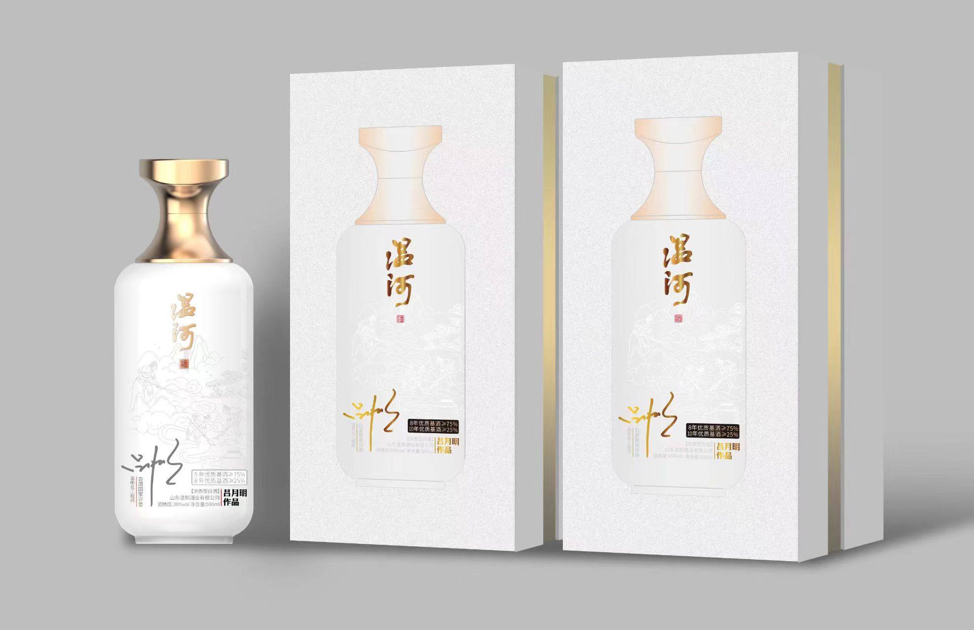 温河酒 吕月明大师作品 38度500ml 浓香型白酒  单瓶装