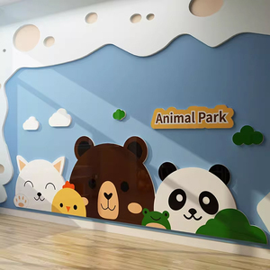 高端幼儿园环创走廊主题墙成品托管班文化墙面环境背景中心布置贴