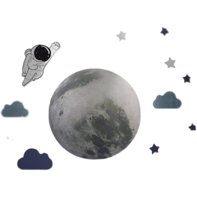 太空主题墙贴纸房间布置背景装饰