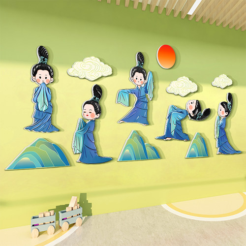 幼儿园舞蹈教室楼梯墙面装饰