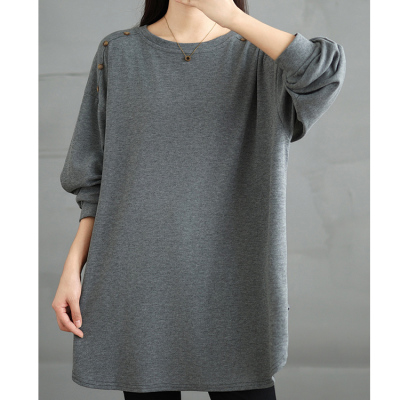300斤特大码女宽松中长显瘦上衣