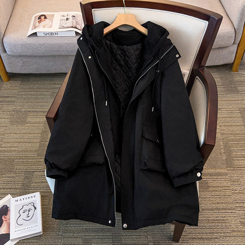 300斤大码女宽松休闲棉衣服外套