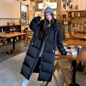 女装 长款 过膝冬季 300斤特大码 宽松胖MM韩修身 显瘦加厚极寒羽绒服