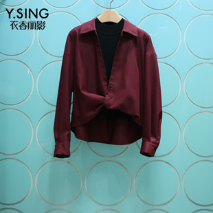 YSING衣香丽影专柜正品2025冬季新款时尚上衣背心两件套141281107