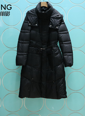 YSING衣香丽影专柜正品2025冬季新款连帽收腰羽绒服YYR51310355