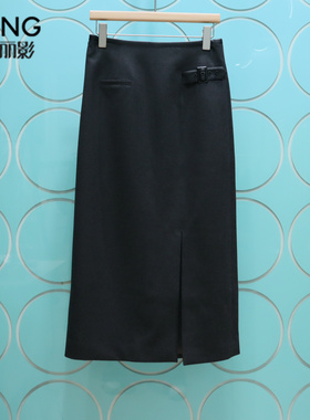 YSING衣香丽影专柜正品2025冬季新款开叉包臀半身长裙141023105