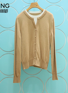 YSING衣香丽影专柜正品2025冬季新款拼接假两件羊毛衫YMS32310210