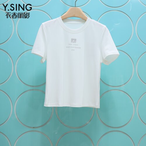 YSING衣香丽影专柜正品2026夏季新款字母圆领短袖T恤女150511216