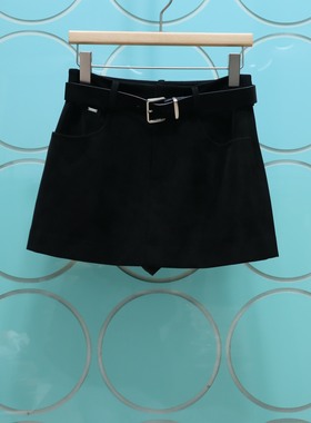 MRER莫乂义 专柜正品春季新款高腰通勤腰带A字裙半身裙R5C61185