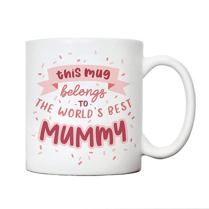 Worlds Best新款母亲节Mom陶瓷咖啡马克杯子茶水杯生日礼物Mummy