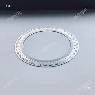 刻度盘不锈钢刻度盘 圆形刻度盘360度刻度盘实验器材120x90#1