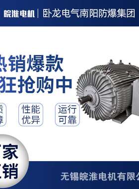 卧龙电气南阳防爆电机YP-132M-8/3kw系列三相异步电动机全铜线圈