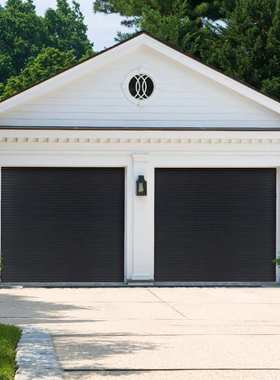 跨境黑色不锈钢卷闸门静音电动遥控商铺铝合金别墅家用车库门