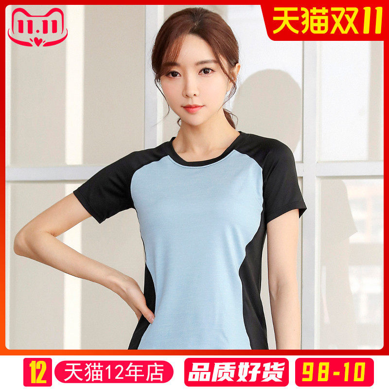 夏季瑜伽服t恤衫女长短袖薄款显瘦网红健身房运动晨跑步上衣速干,运动/瑜伽/健身/球迷用品,瑜伽t恤,淘宝优惠券,粉丝福利购,淘宝优惠卷