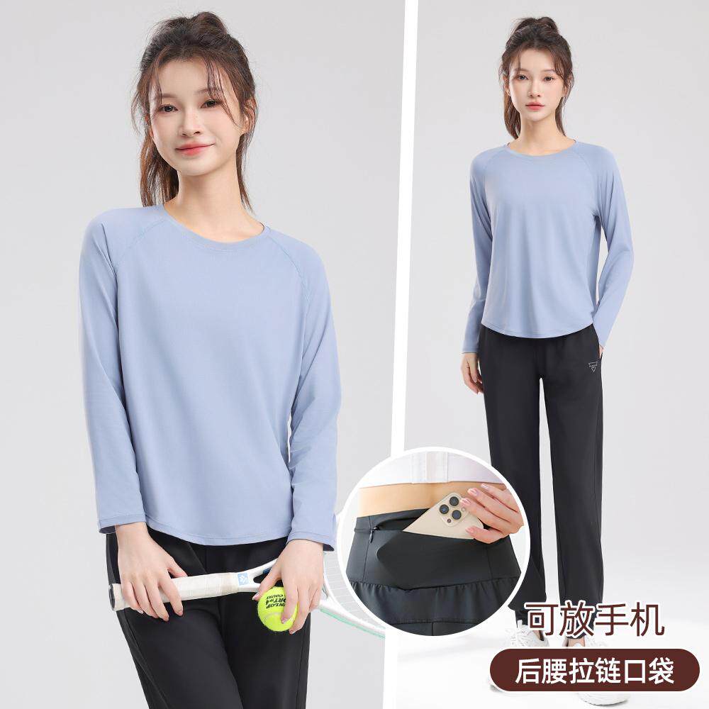 专业运动户外运动套装女2026新款春夏显瘦跑步训练服户外健身衣