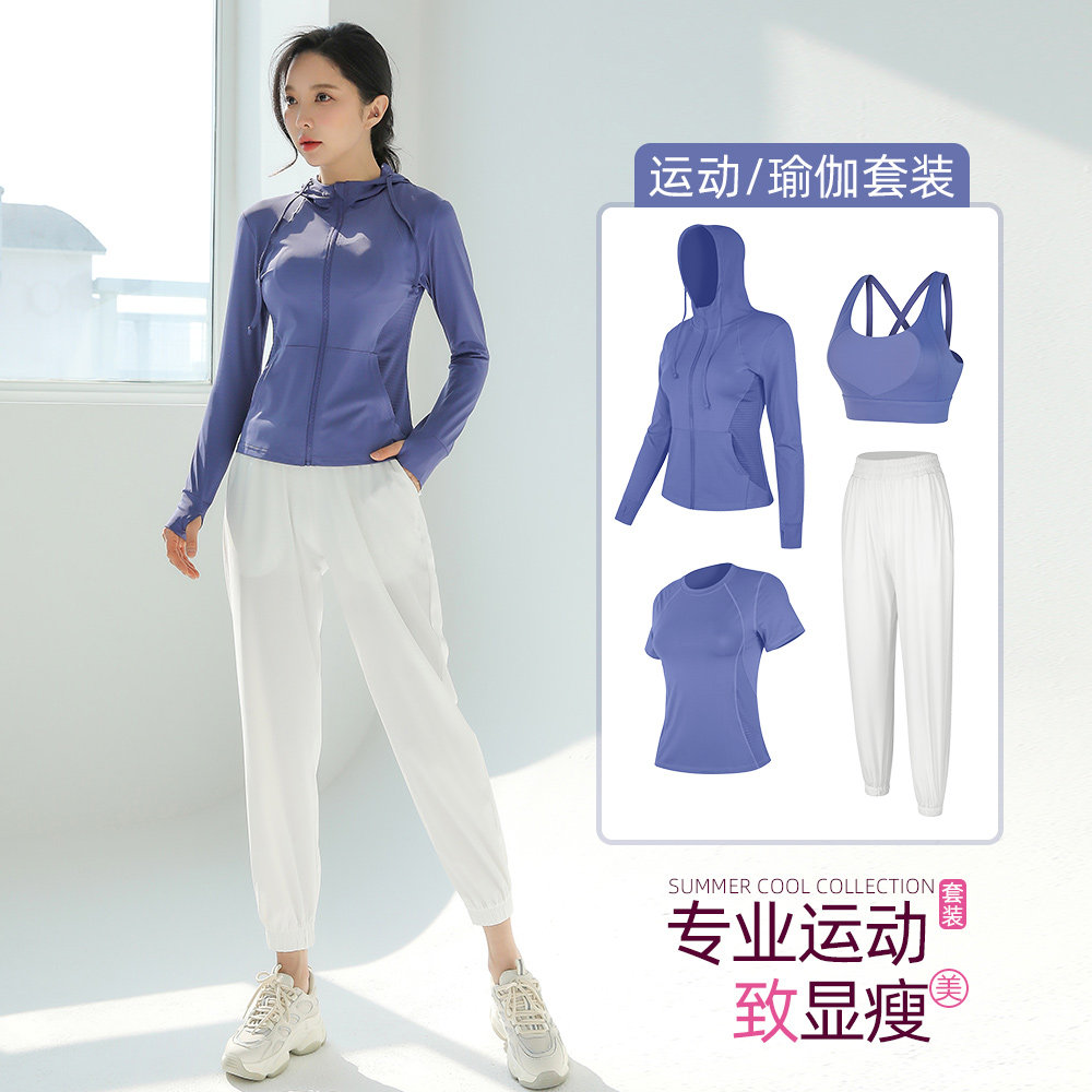 2026新款春夏运动套装女户外专业晨跑步服透气健身服速干衣时尚薄