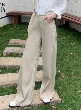 GS26M308 拉链阔腿裤