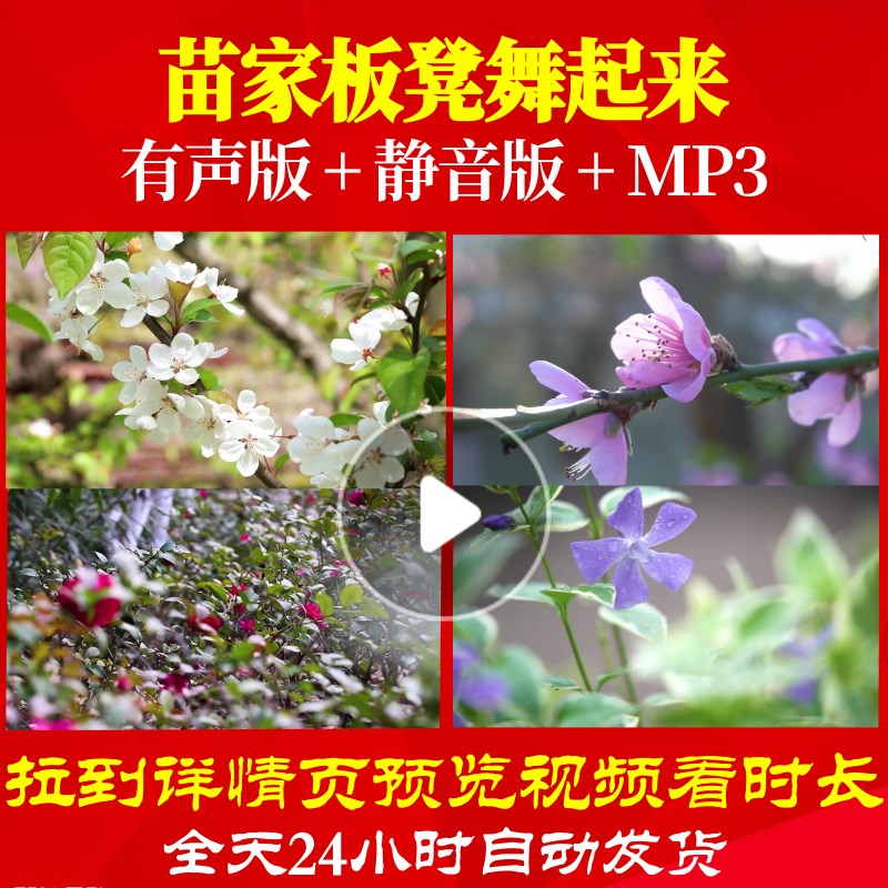 L65966苗家板凳舞起来少儿LED视频儿童舞蹈背景MV舞台背景视频高