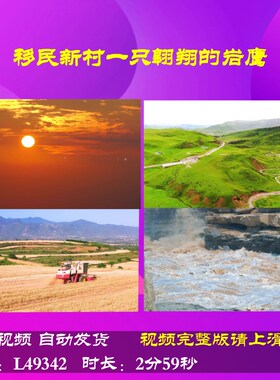 L49342Z移民新村一只翱翔的岩鹰小学版视频LED背景
