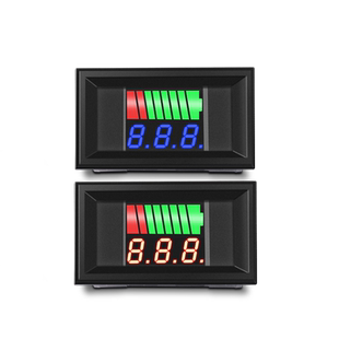 电动车电瓶电量显示器仪表精准电瓶车数显电压表防水锂电池显示表