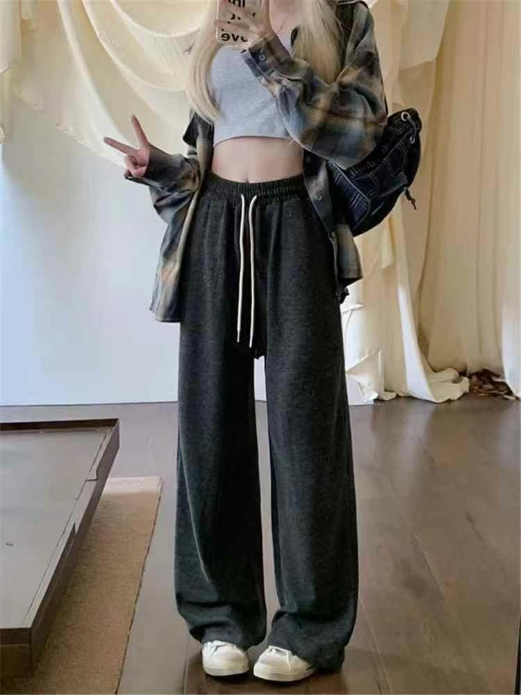 春夏季休闲裤女款直筒裤糯米裤