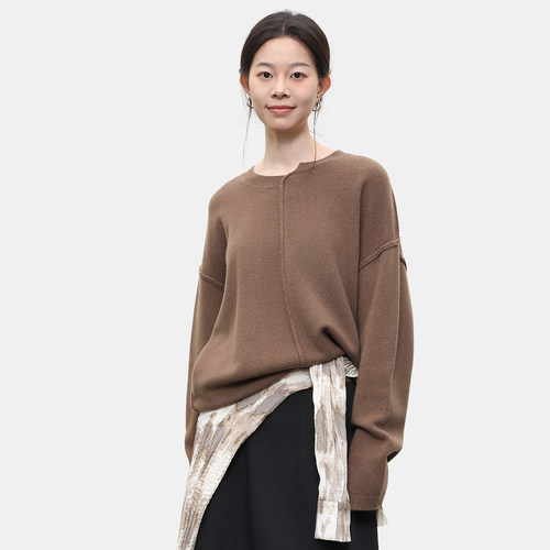 女性日记100%绵羊毛针织衫