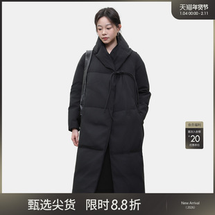 LADY’S DIARY 90羽绒服女中长款2025冬季新款加厚保暖白鸭绒外套