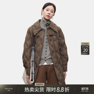 轻暖90白鸭羽绒服外套女短款 2026冬季 防寒保暖上衣 DIARY LADY’S