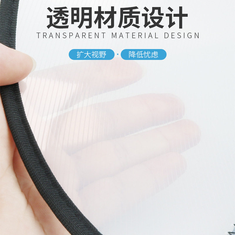 新款伊丽莎白脖圈斜纹加长防咬防护罩美容头套猫狗术后半透明项圈