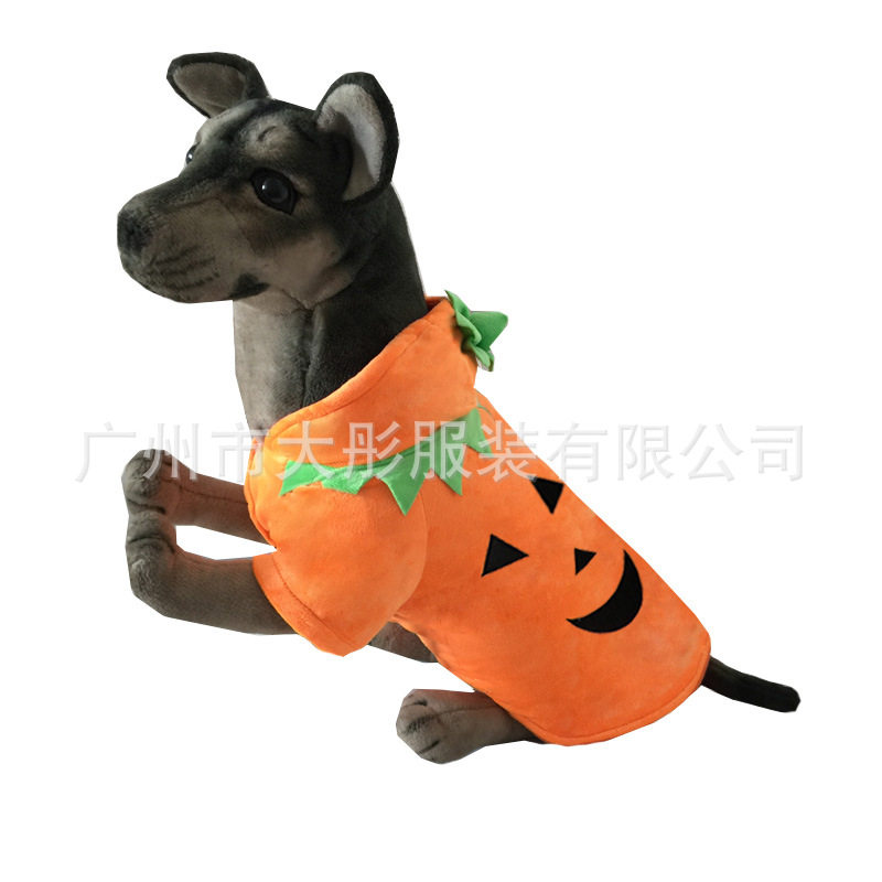 中大型犬柯基秋冬大狗衣服 南瓜恶魔变身装批发万圣节宠物服装